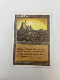 City of Brass 5th Edition 1997 Excellent Mtg Magic The Gathering Tom Wanerstrand - Image 5