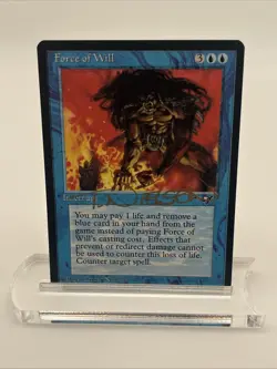 Force of Will Signed By Terese Nielsen Alliances Near Mint Mtg Magic Gathering - Image 1