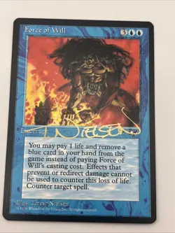 Force of Will Signed By Terese Nielsen Alliances Near Mint Mtg Magic Gathering - Image 5