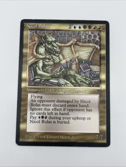 Nicol Bolas Legends 1994 Very Good Mtg Magic The Gathering Illus Edward Beard Jr - Image 5