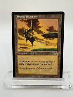 Serra’s Sanctum Urza’s Saga 1998 Near Mint Mtg Magic The Gathering Illus Ciruelo - Image 1