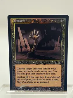 Unearth FOIL Urza’s Legacy Near Mint Never Played Mtg Magic The Gathering - Image 1