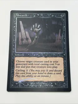 Unearth FOIL Urza’s Legacy Near Mint Never Played Mtg Magic The Gathering - Image 2
