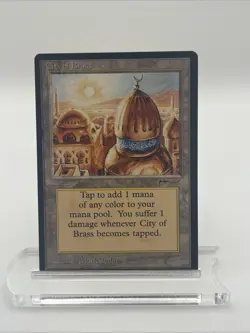 City Of Brass Arabian Nights 1995 Excellent Mtg Magic The Gathering Mark Tedin - Image 1