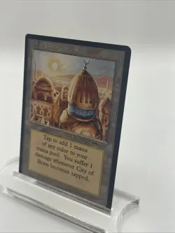 City Of Brass Arabian Nights 1995 Excellent Mtg Magic The Gathering Mark Tedin - Image 3