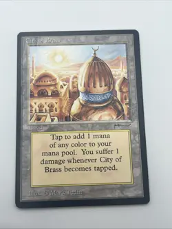 City Of Brass Arabian Nights 1995 Excellent Mtg Magic The Gathering Mark Tedin - Image 5