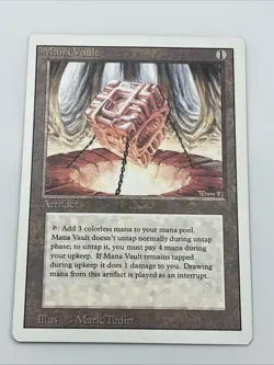 Mana Vault Revised 1994 Near Mint Never Played Magic The Gathering Mtg Tedin - Image 4