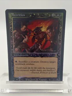 Attrition Urza’s Destiny 1999 FOIL Near Mint Never Played Mtg Magic Gathering - Image 1