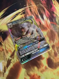 Alolan Persian GX 129/236 SM Cosmic Eclipse Holo NM Full Art Rare Pokemon TCG - Image 3