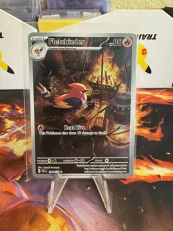 Fletchinder 199/193 Sv02: Paldea Evolved Holo NM Illustration Rare Pokemon TCG - Image 1