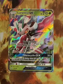 Lurantis GX 15/149 SM Base Set Holo Rare Full Art Pokemon TCG - Image 2