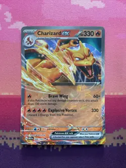 Pokemon Card Charizard ex 006/165 Double Rare Scarlet & Violet 151 Near Mint - Image 1