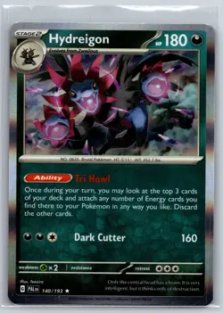 NM Hydreigon 140/193 Holo Paldea Evolved Pokemon 2023 - Image 1