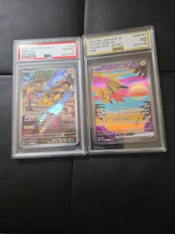 Lot 2x PSA 10 + AGS 10 Japanese Pokemon | Pikachu Art Rare + Tapu Koko EX SAR - Image 1