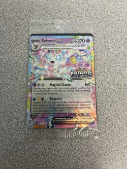 Sealed Pokemon Prismatic Evolutions Stamped Surprise Box Promo Sylveon ex 41/131 - Image 1