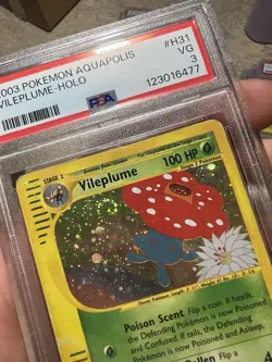 PSA 3 HUGE SWIRL 2003 Aquapolis Vileplume Holo Foil H31/H32 WOTC Pokemon - Image 3