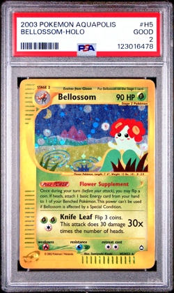 PSA 2 2003 Aquapolis Bellossom Holo Foil H5/H32 WOTC E-Reader Series Pokemon - Image 1