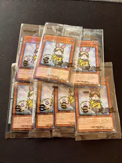 7 set Yugioh Rescue Rabbit NEYMAR JR Token eFootball 30th Promo Pack Sealed - Image 1