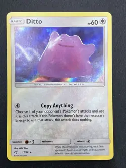 Ditto 17/18 Detective Pikachu Set Holo NM Pokemon Card English VLP - Image 1