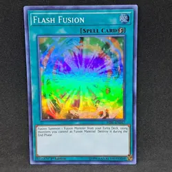 Flash Fusion HISU-EN057 1st Edition Super Rare NM Near Mint Yu-Gi-Oh! Card - Image 1