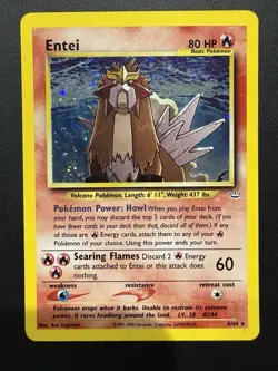 Pokemon Entei Card 6/64 Neo Revelation Holo Rare NM/LP - Image 1