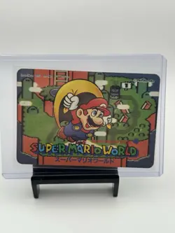 RARE VINTAGE Super Mario World Map #2 1991 Carddass Bandai Card Nintendo - Image 2