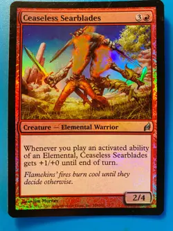 MTG 1x FOIL Ceaseless Searblades Lorwyn Modern Magic the Gathering Card x1 LP - Image 1