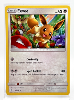 Eevee 48/68 Pokemon Card 2019 Hidden Fates NM/LP - Image 1