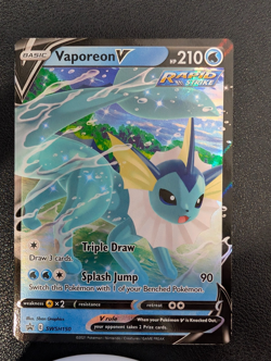Vaporeon V SWSH150 - SWSH Black Star Promo - Pokemon Card - Near Mint - Image 1