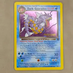 Dark Gyarados PreRelease 8/82 Promo Holo Team Rocket Pokemon Card LP - Image 1