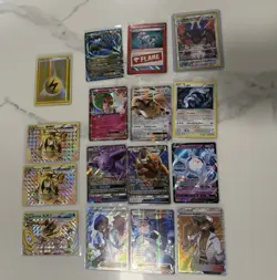 Pokemon TCG Holo Ultra Rare Full Art Trainers EX GX Mega lot 35 cards As-is - Image 2