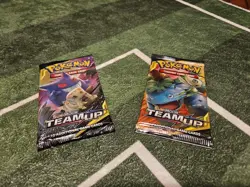 2019 Pokemon Sun & Moon TEAM UP TWO Booster PackS (10 Cards each Pack) - Image 1