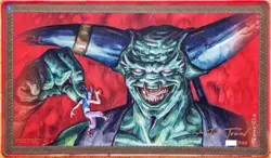 MTG Play mat Juzam Djinn Play Mat SIGNED Mark Tedin OFFICIAL Wizards Magic - Image 1