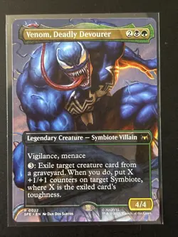 MtG Spider-Man: Venom, Deadly Devourer, Borderless M/NM SPE #0022 - Image 1