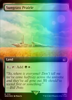 MTG Magic the Gathering Sungrass Prairie (1112/1208) Doctor Who LP FOIL- SURGE - Image 1