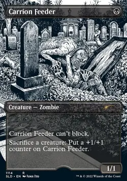 MTG Carrion Feeder (1114e/1292) Secret Lair Drop Series Japanese NM FOIL- ETCHED - Image 1