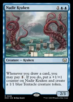MTG Nadir Kraken (228/542) March of the Machine Commander NM - Image 1