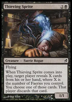 MTG Magic the Gathering Thieving Sprite (143/312) Lorwyn LP - Image 1
