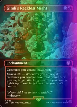 Gimli's Reckless Might (494/597) LTC NM FOIL - Image 1
