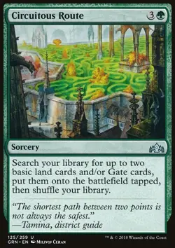 MTG Magic the Gathering Circuitous Route (125/291) Guilds of Ravnica LP - Image 1