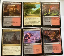 MTG utility land lot (x6) Rakdos red black NM (Command Tower) - Image 1