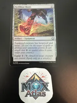 Magic The Gathering - Foundations - Swiftfoot Boots - FOIL - 258 - Image 2