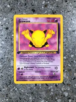 Pokemon TCG Cards 1st Edition Drowzee 54/82 Team Rocket EXC - Image 1