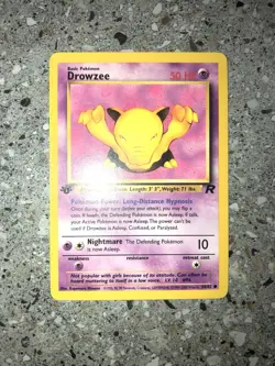 Pokemon TCG Cards 1st Edition Drowzee 54/82 Team Rocket EXC - Image 3
