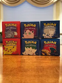 VINTAGE 1999 Burger King/Nintendo Pokemon 23K Gold Plated Trading Card Full Set - Image 1