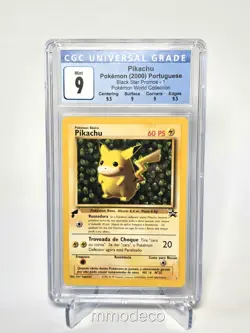 🔥 Pikachu (2000) Portuguese Black Star Promo #1 - Pokemon World Collection - CG - Image 4