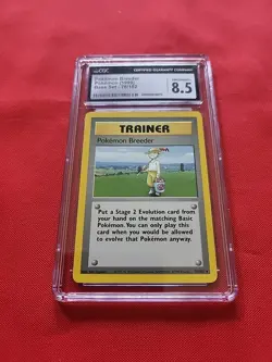 Pokemon: Pokemon Breeder #76/102 Non-holo Rare Base Set 1999 WOTC - CGC 8.5 -A10 - Image 3