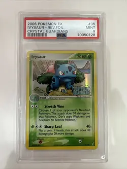 Pokemon PSA 9 MINT Ivysaur 35/100 EX Crystal Guardians Reverse Holofoil 2006 4 - Image 1