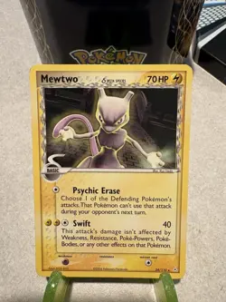 Mewtwo - 24/110 - Rare, English Pokemon EX Holon Phantoms Moderate Play - Image 1