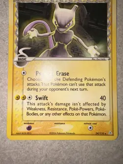 Mewtwo - 24/110 - Rare, English Pokemon EX Holon Phantoms Moderate Play - Image 4